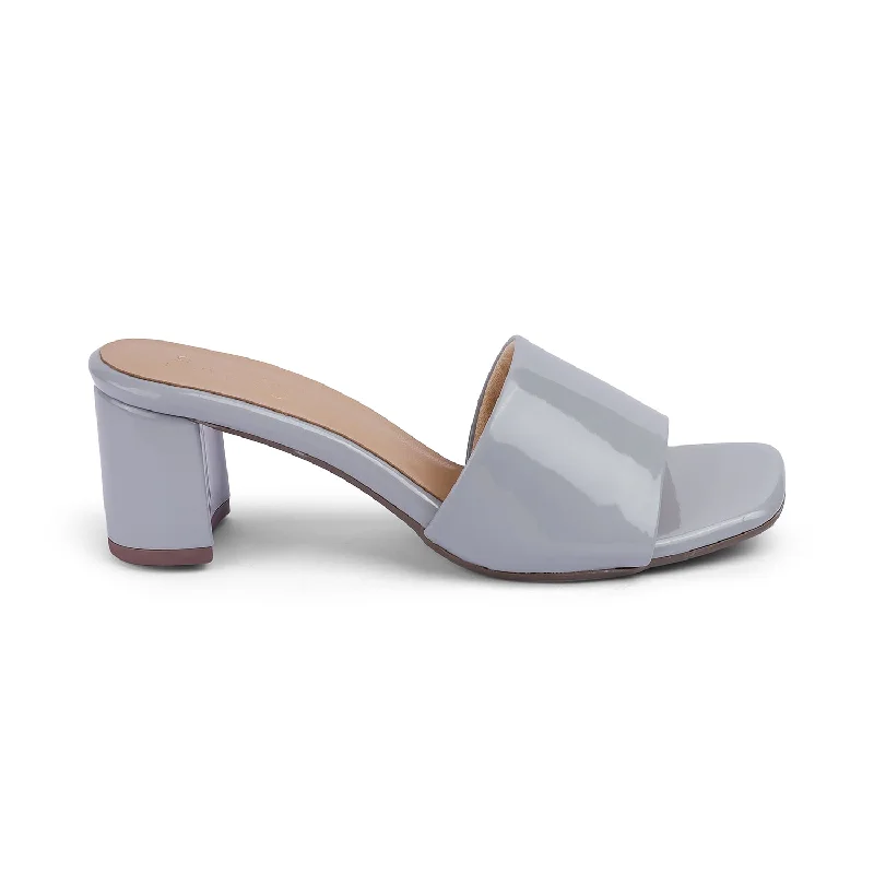 Beautiful Romance Tresmode Bariz TMM-4 Grey Women's Casual Block Heel Sandals