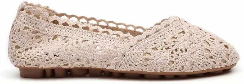 Leisure Travel Mingfiedi Women's Stunner Cut Out Breathable Lace Ballet Flats