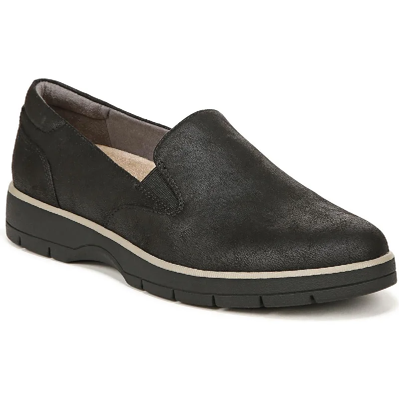 Ultra-lightweight Dr. Scholl's Shoes Womens Next One Faux Suede Lugged Sole Slip-On Sneakers