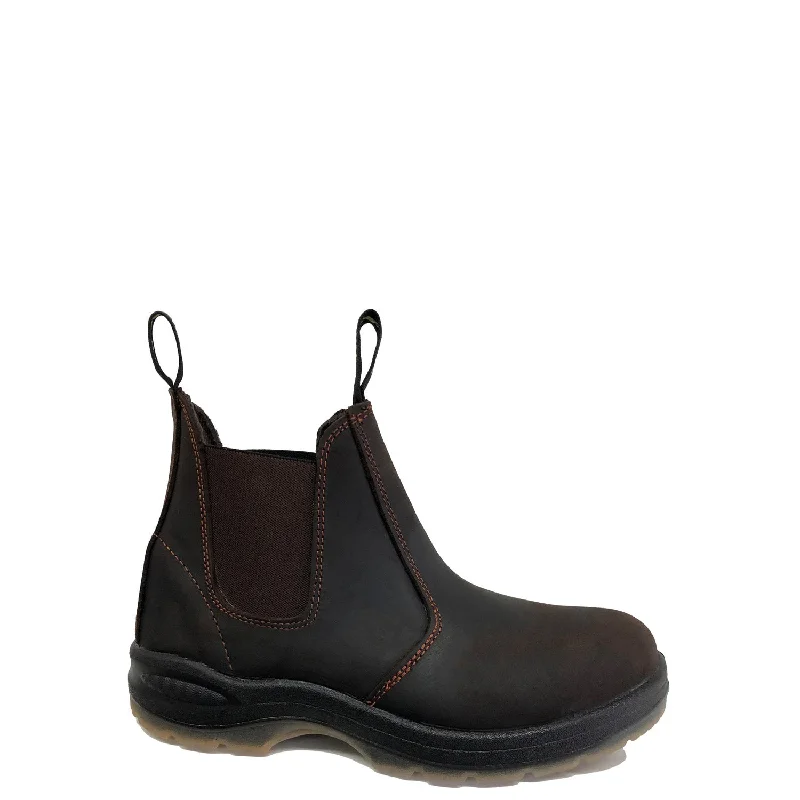 Design And Tailoring Work Zone Unisex Slip On Steel Toe Chelsea Work Shoe