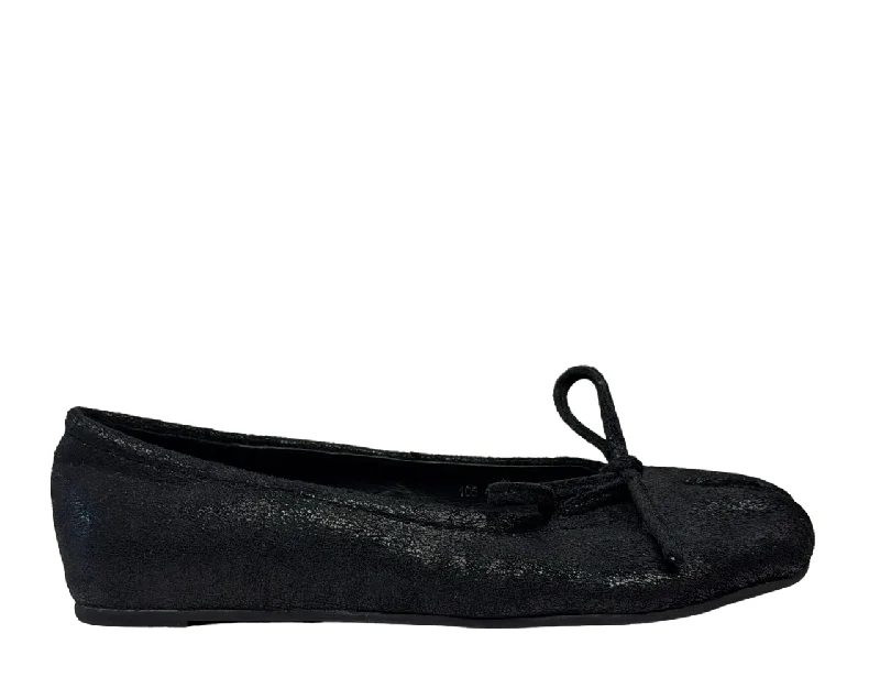 Minimal Style Antelope Women's Ballerina Velvet Bow Casual Shoes