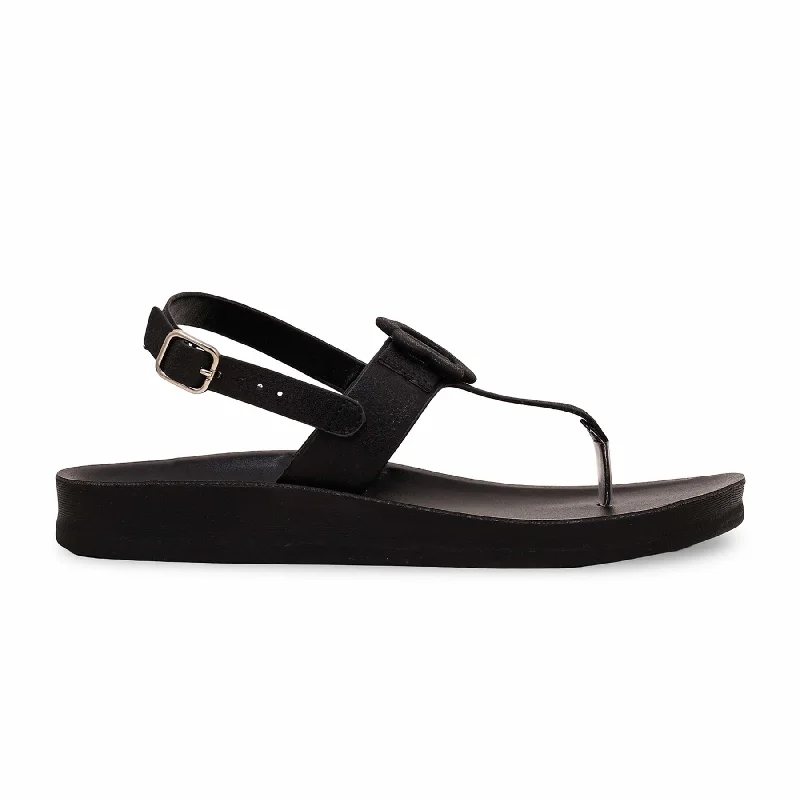 Beautiful Romance Black Casual Sandal CL5447
