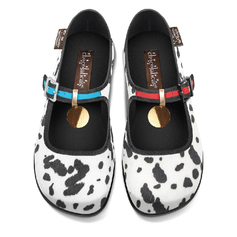 Single item design Chocolaticas® Dalmatians Women’s Mary Jane Flat Shoes