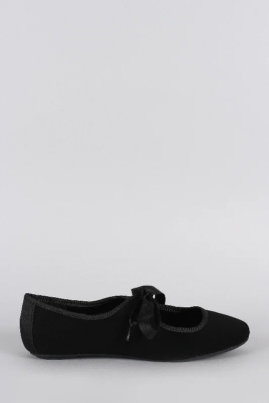 Stunning Fashion Soda Tied Mary Jane Ballet Flat