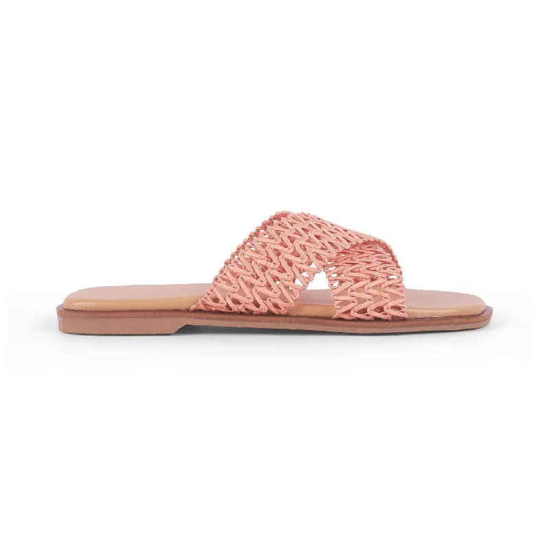 Alice style Tresmode Lace Pink Women's Dress Flats
