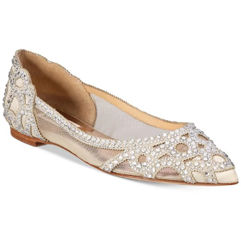 Energetic Badgley Mischka Womens Gigi Satin Pointed Toe Loafers