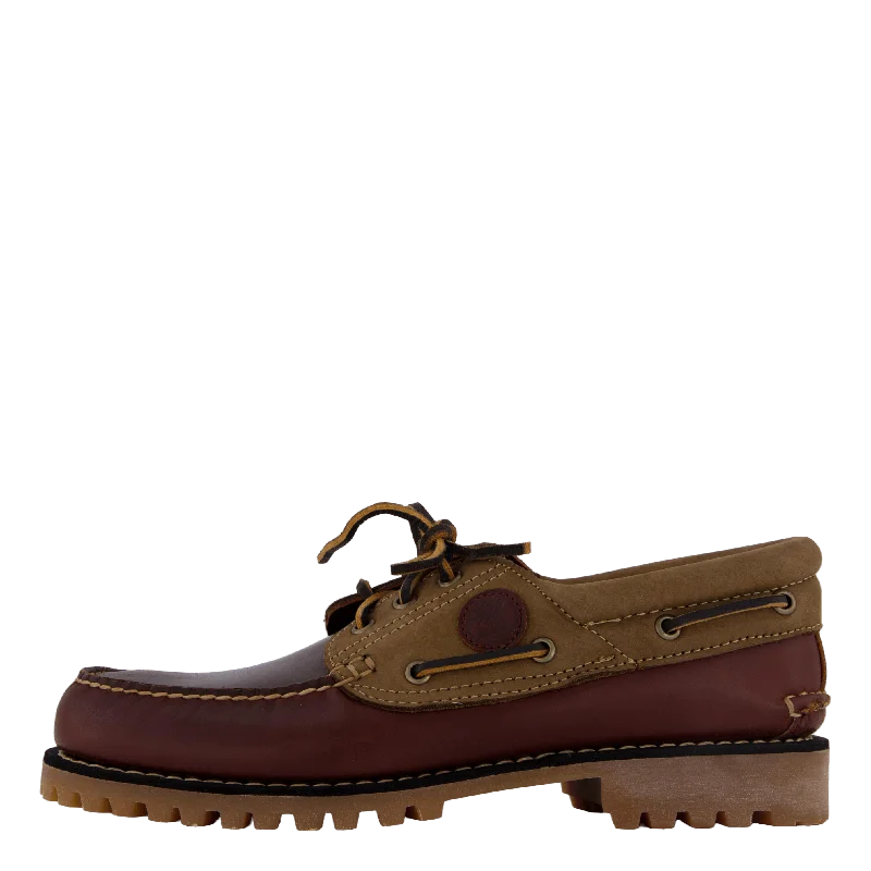 Knitted Design Boat Shoe Bur F Grain