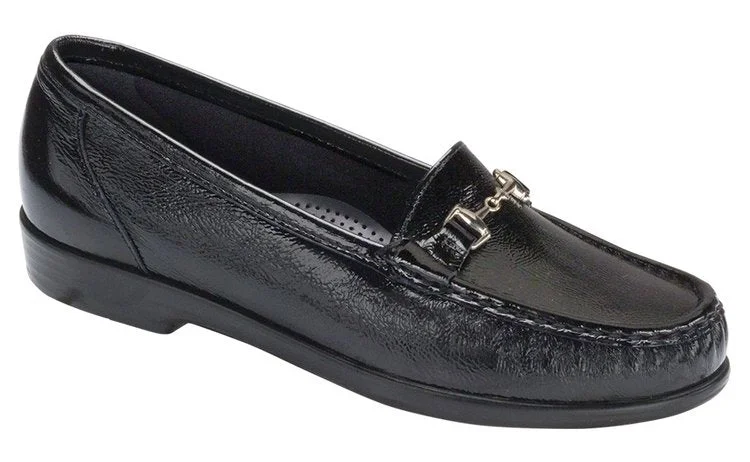 Romantic And Fresh SAS Women's Metro Loafer - Black Patent 2124-013