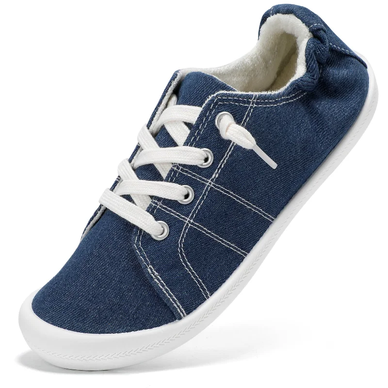 Innovative Design STQ Womens Slip On Sneakers, Comfort Casual Canvas Shoes