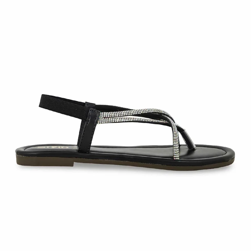Trendy and versatile Black Casual Sandal CL1947