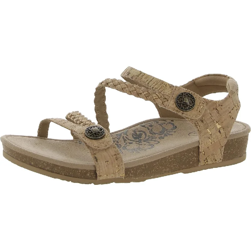 Simple research Aetrex Womens Jillian Adjustable Strappy Wedge Sandals