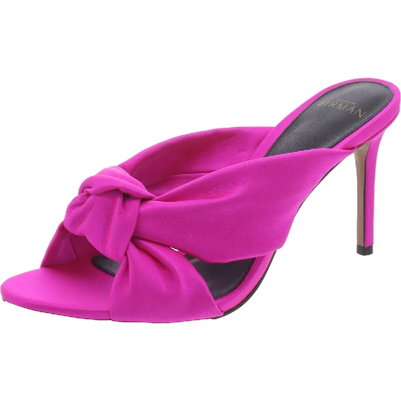 Sports High Waist Style Alexandre Birman Womens KACEY 85 Satin Square toe Mule Sandals