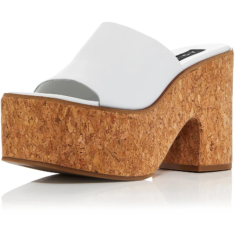 Innovative Design Aqua Womens oliva Leather Heels