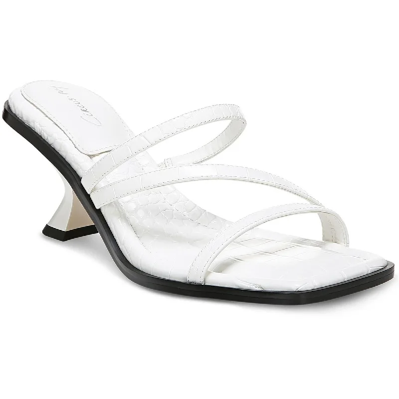 Sweet breath Circus by Sam Edelman Womens Felicity Embossed Square Toe Slide Sandals