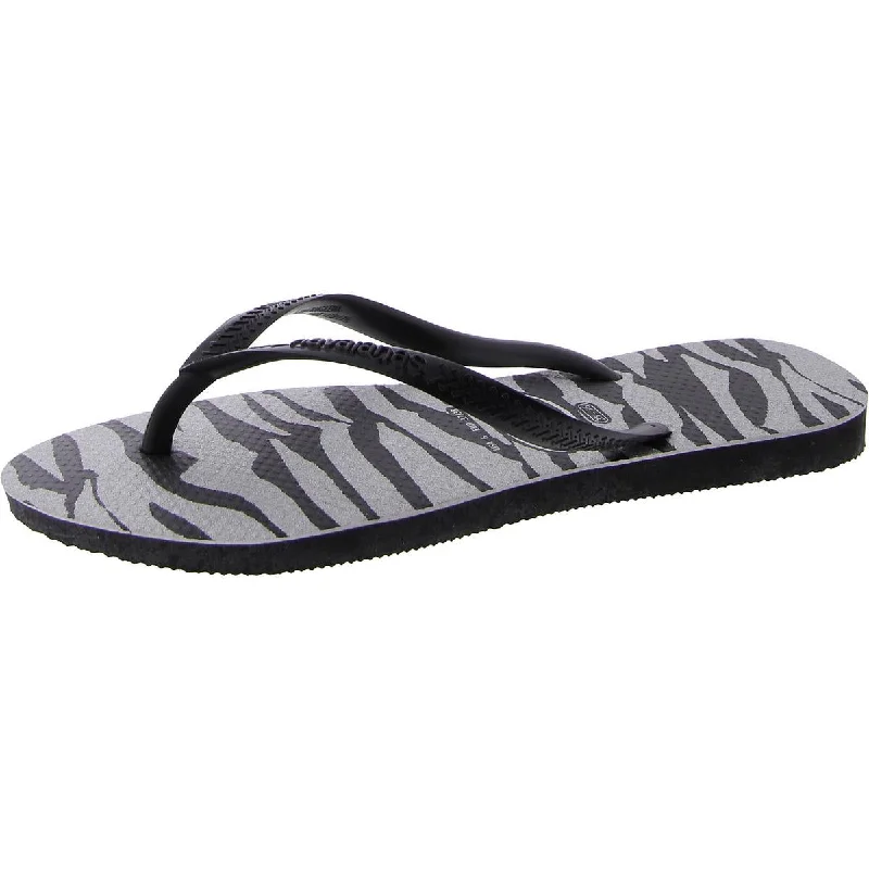 Casual And Casual Havaianas Womens Slip On Printed Flip-Flops
