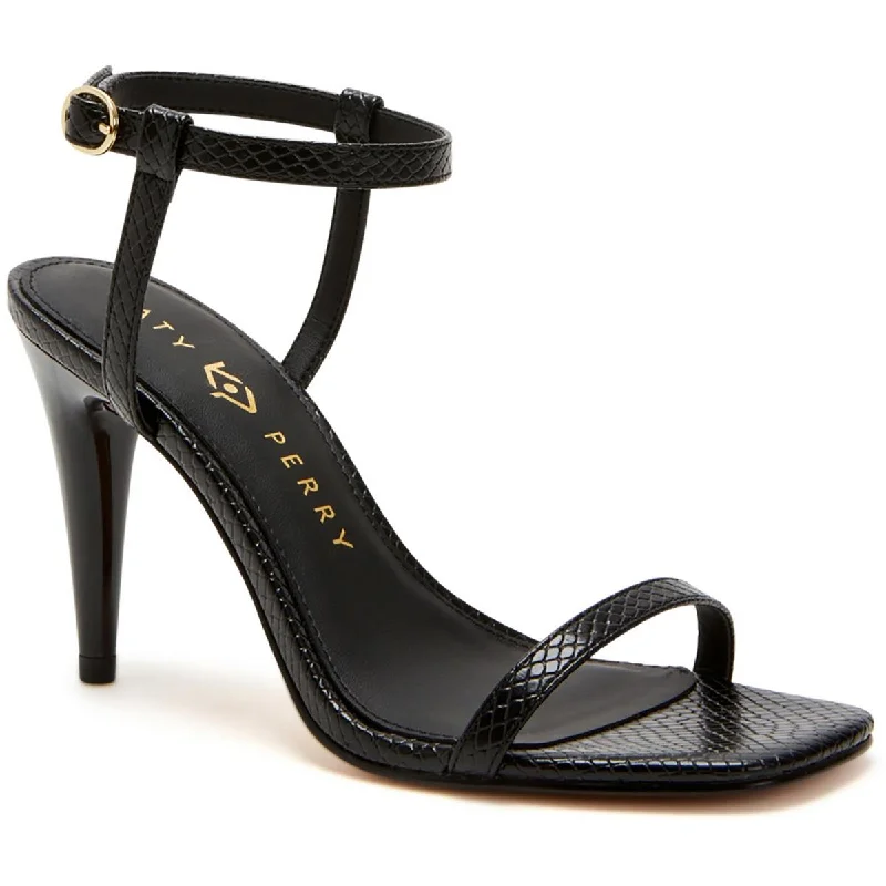 Loose Fit Katy Perry Womens Faux Leather Ankle Strap Slingback Sandals