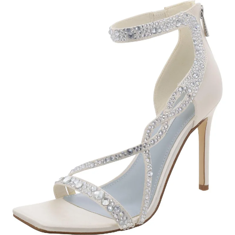 Comfortable And Simple Nine West Womens TALLA7 Satin Square toe Heels
