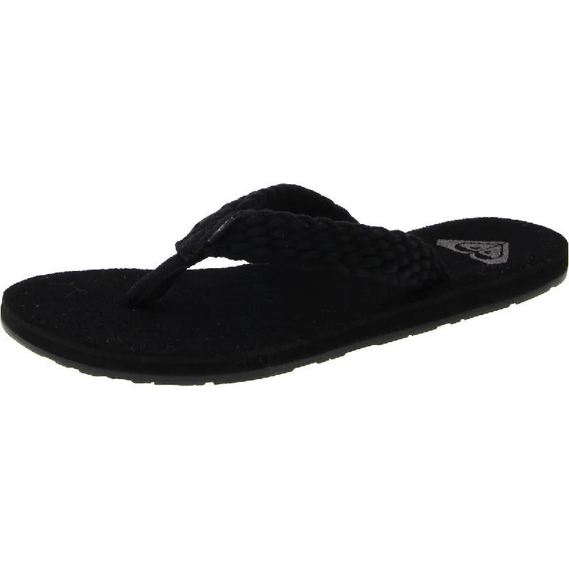 Trendy and versatile Roxy Womens Porto III Slip On Woven Flip-Flops