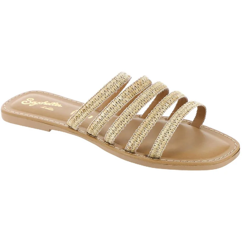 Elegant And Lazy Seychelles Womens Topanga Leather Strappy Slide Sandals