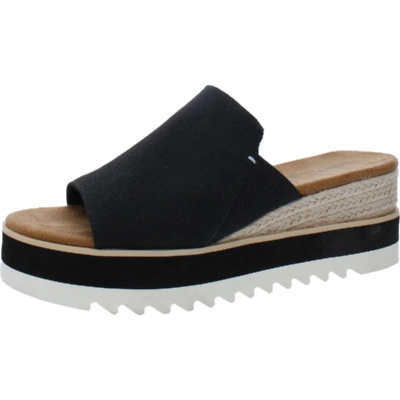 Street Fashion Toms Womens Diana Mule Canvas Slip On Mule Sandals