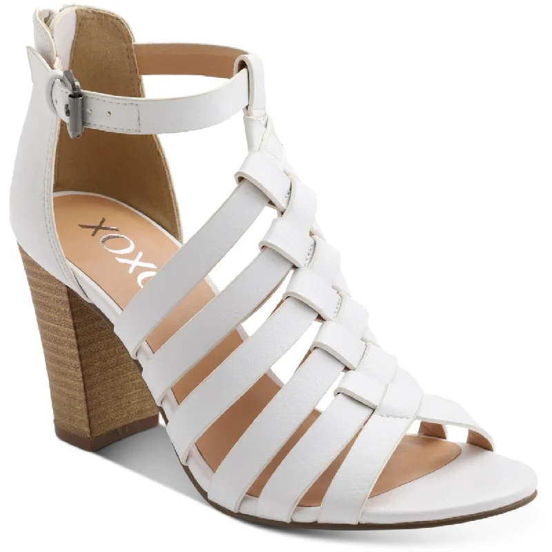 Alice style XOXO Womens Baxter Faux Leather Strappy Heels