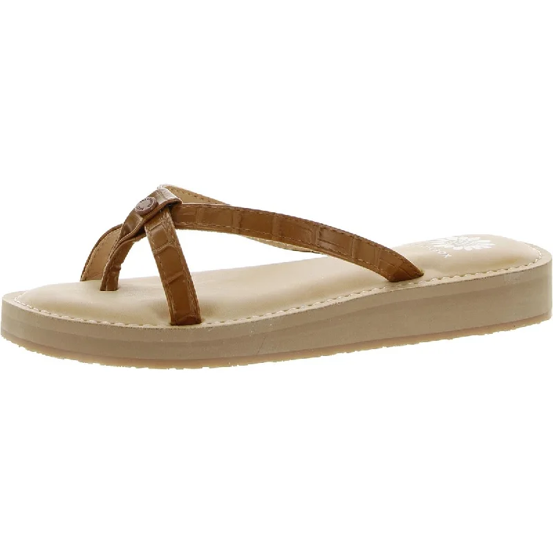 Classic Series Yellow Box Womens Aesy Thong Slip On Slide Sandals